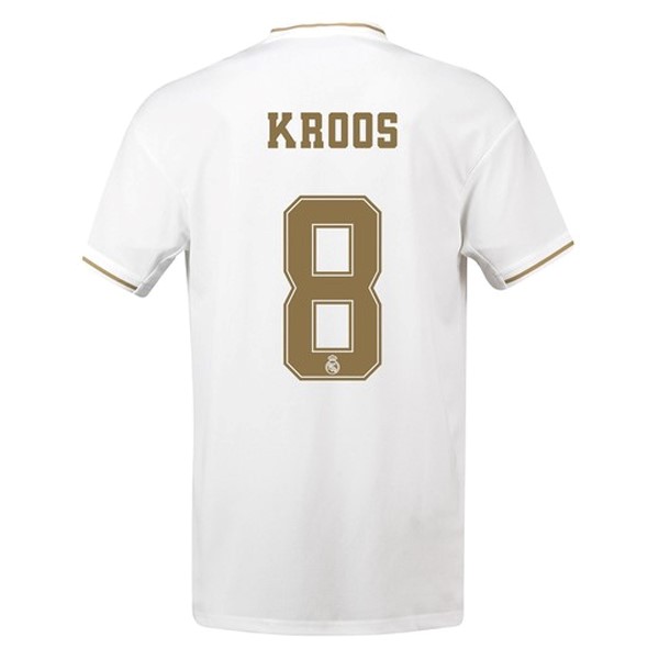 Maillot Football Real Madrid NO.8 Kroos Domicile 2019-20 Blanc